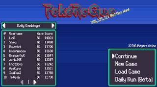 The main menu of PokéRogue