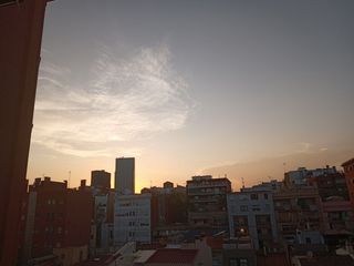 Sunset after the eclipse